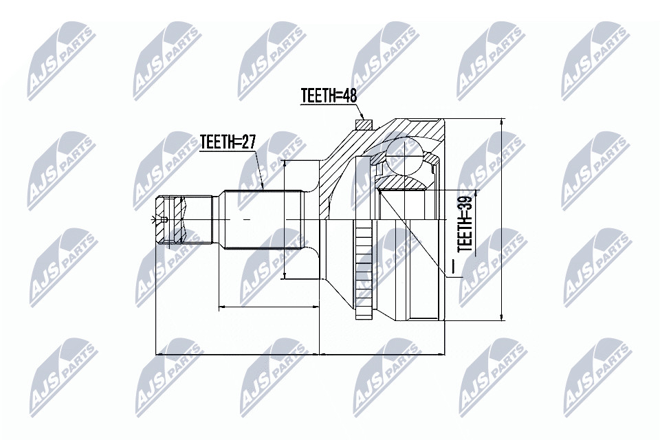 Fits NTY NPZ-CT-004 OUTER CV JOINT ⭐UK Stock⭐ - Image 3