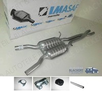 Imasaf Auspuff Mitteltopf für Audi A6 Allroad Quatt C5 2.7 V6 Bi Turbo 2002-2005