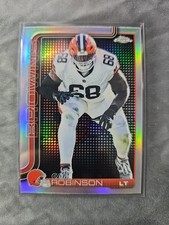 Cam Robinson 2025 Topps Chrome Lightboard Logo Variation Refractor #124 Browns