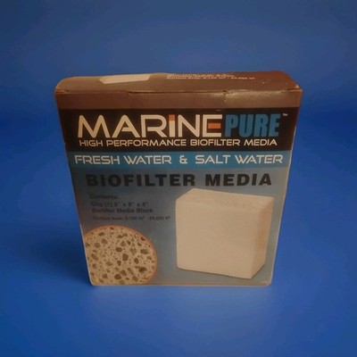 MarinePure  8''x8''x4'' High Performance Bio Media Filter Marine Pure Block