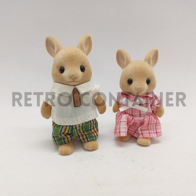 Vintage TOMY Epoch SYLVANIAN FAMILIES - Kangaroo Family Maple Calico Critters