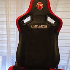 Trak Racer Black & Red Racing Seat Gaming Chair Multi-Platform Used