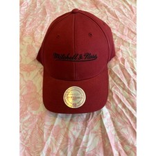 Mitchell & Ness Burgundy Hat