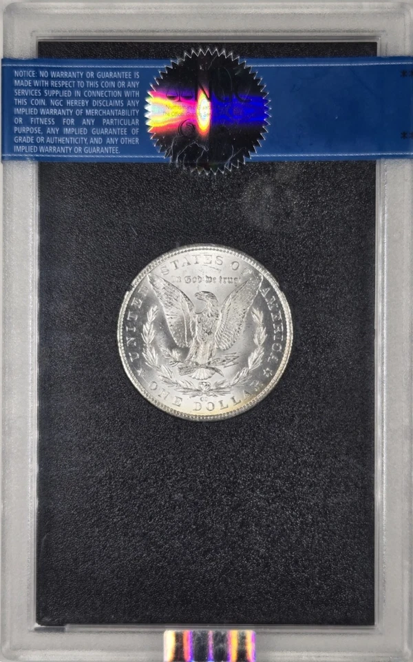 Dólar de plata Morgan 1884-CC $1 - NGC MS63 - Tesoro GSA - ¡Hermoso ejemplo GSA! Foto 2 de 4