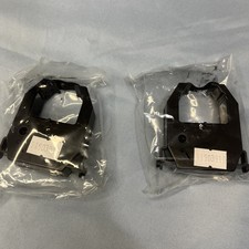 NEW 2 Pack AMANO PIX-55 RIBBON CARTRIDGE, BLACK INK, Time Clock
