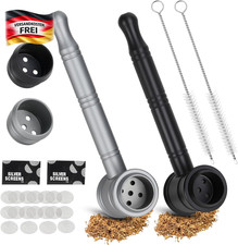 Mini Pfeifen Set mit Filtern & Reinigungsb&uuml;rsten f&uuml;r M&auml;nner, tragbar, langlebig