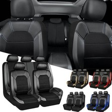For Kia Auto Leather Car Seat Cover 2 Front 5 Seats Rear Bench Protector Cushion For Kia Auto Leather Car Seat Cover 2 Front 5 Seats Rear Bench Protector Cushion