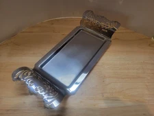 SERVING TRAY FARBER BROS. KROME KRAFT  NEW YORK Vtg MCM