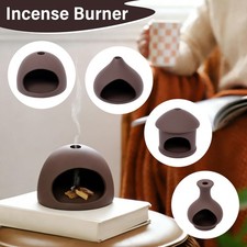 Incense Cone Burner Clay Sage Holder Heat Resistant Palo Santo Burner
