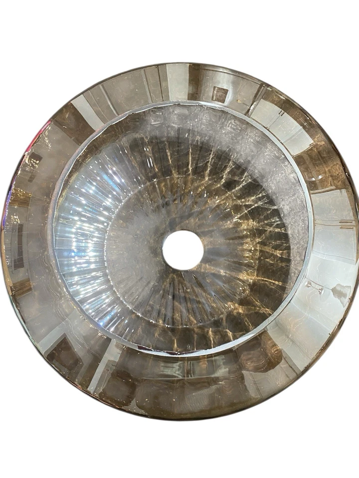 Lámparas colgantes modernas con vidrio soplado a mano ámbar Foto 4 de 4