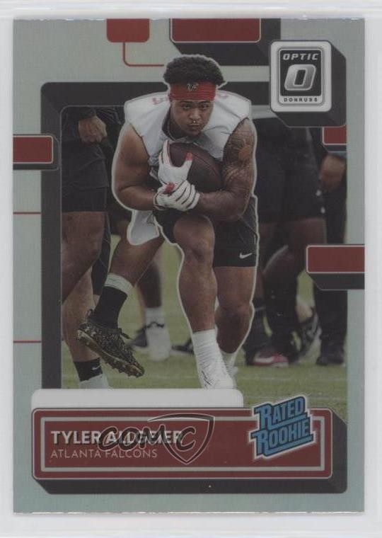 2022 Panini Donruss Rated Optic Preview Holo Tyler Allgeier Rookie RC 19c4