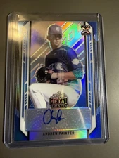 2022 Leaf Metal Draft Blue Refractor Andrew Painter RC AUTO 20/35