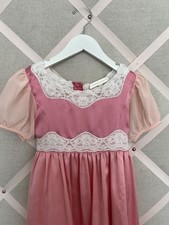 Love Shack Fancy Girls Dress Pink Lace 5-6Y runs generous