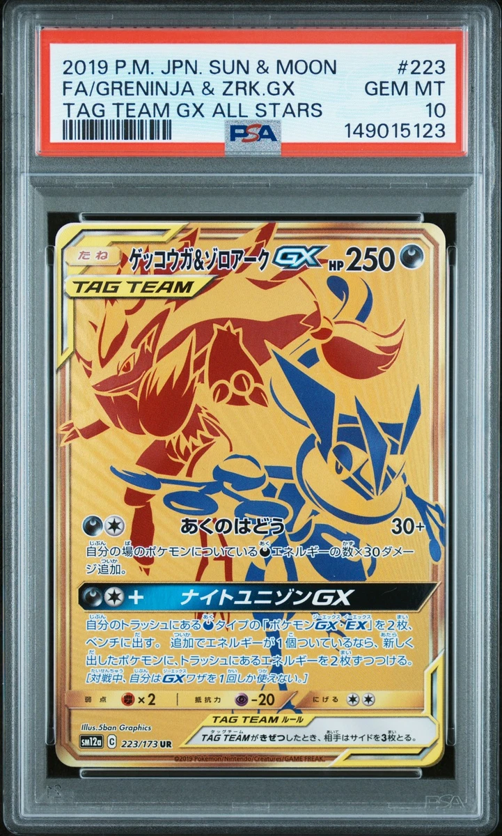 Greninja & Zoroark GX 223/173 Sm12a: Tag Team GX: Tag All Stars