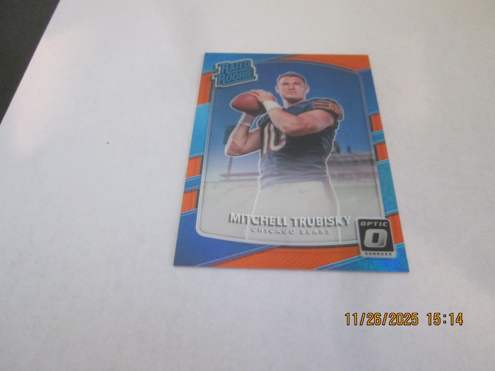MITCHELL TRUBISKY 2017 PANINI DONRUSS OPTIC RATED ROOKIE CARD #25  147/199
