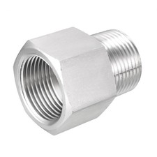 Pressure Gauge Adapter Fitting Pipe, 3/4" NPT Male x 3/4" NPT Female Pipe