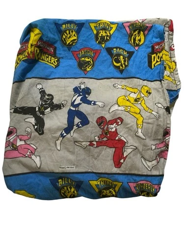 1994 Vintage Power Ranger Fitted Sheet Mighty Morphin Power