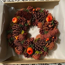 Holiday Wreath Thanksgiving Door Wreath