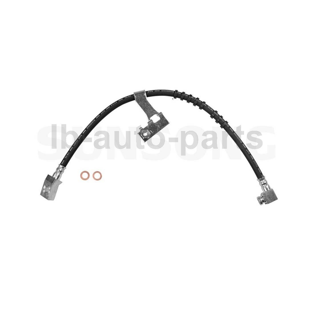 Hydraulic Brake Hose Brake Hose Line Front 2x For 1989 1990 Dodge Spirit 2.5L