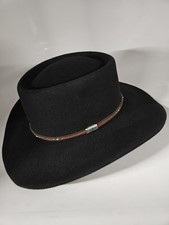 CODY JAMES 3X FELT BLACK COWBOY HAT SIZE 7 3/8 Read description 