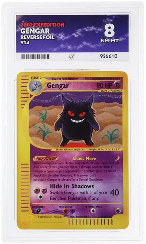 ACE 8 Gengar Reverse Holo 13/165 Expedition Ace Label Graded Card