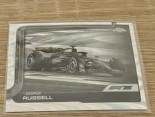 2025 Topps Chrome Formula 1 George Russell F1 Black White RayWave Refractor #79