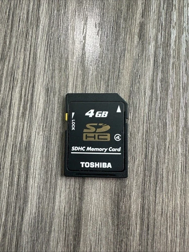 OEM Genuine Toshiba 4GB SDHC Memory Card - Class 4 - SD-K04G - Made in Japan