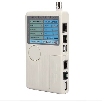 Profi 4 in 1 Netzwerkkabeltester RJ45 RJ11 USB BNC LAN Cat5 Cat6