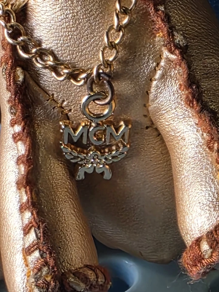 MCM Silver Punk Dog Keychain Bag Charm - Image 2 of 4