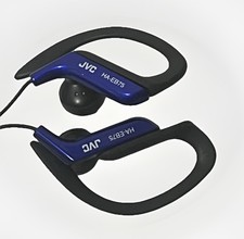 JVC HA-EB75 Sports Ear Clip Hook Wired 3.5mm Headphones Blue Portable Audio