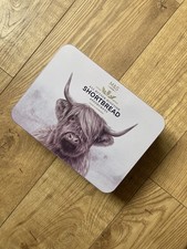 M & S Food Scottish Shortbread leere Keksdose mit Highland Cow Design