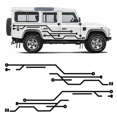 Pegatinas lateral Circuit Line compatible con Land Rover Defender