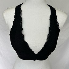 Victoria  s Secret PINK Halter Black Lace Bralette Size S