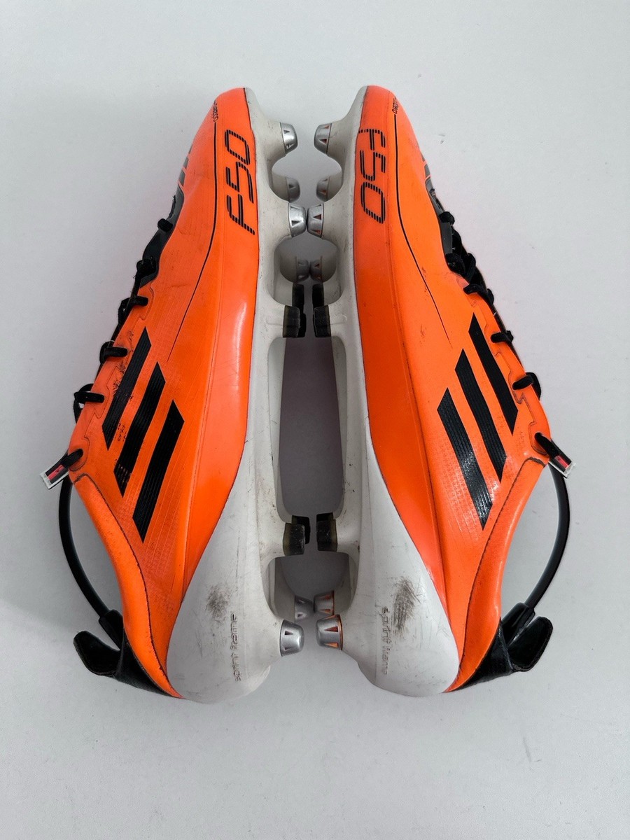 Adidas F50 Adizero Orange Football Soccer Cleats Boots US9 1/2 UK9