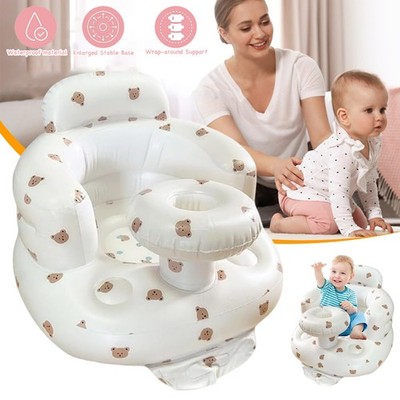 Aufblasbar Babystuhl Baby Sitzhilfe Trainingssitz Tragbare Esszimmerstuhl Sitz