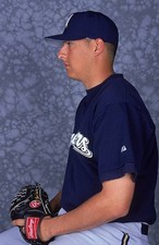 Pitcher Jose Garcia Milwaukee Brewers poses for a studio portrait - Old Photo 1
