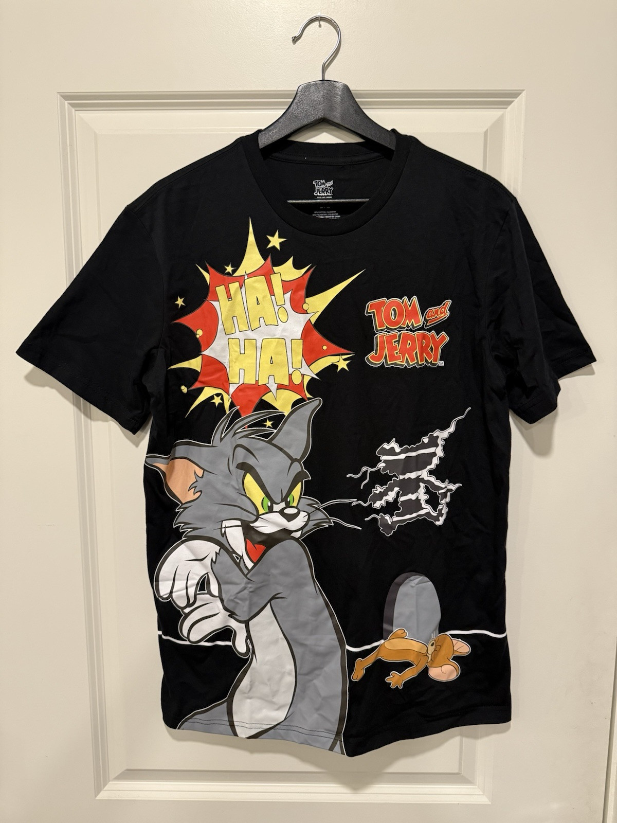 Tom and Jerry T-shirt Men Women Color Black Size Medium NEW!!!