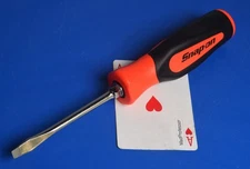 Snap-on 9" Instinct Orange Soft Grip 1/4" Tip Slotted Screwdriver SGD4BO NEW USA