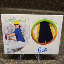 Panini Flawless Draft Patch Autographs Bryce Meccage Milwaukee DPA-BM 2/10 2025