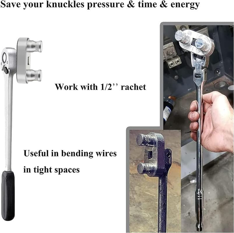 77455 Cable Bender Tool, Connects to 1/2'' Ratchet, Wire Bender Tool