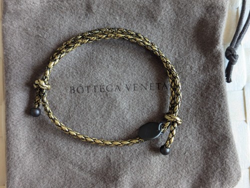 Bottega Veneta armband in geflochtenes Leder