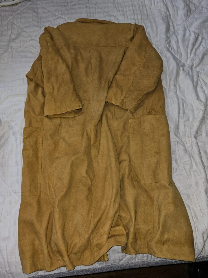 Casaco de camurça macio vintage Robert Elliot Liz Roberts tamanho médio - Imagem 2 de 3