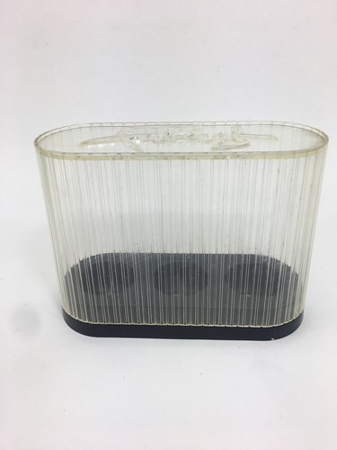 Vintage Original Faberge Plastic Keeper Container Clear Box Holds 3 Bottles - Picture 3 of 12