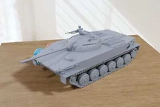 Type 63 Light (WZ-211) - 3D Printed - 1 3/32in Scale - Miniature Wargaming Vehi