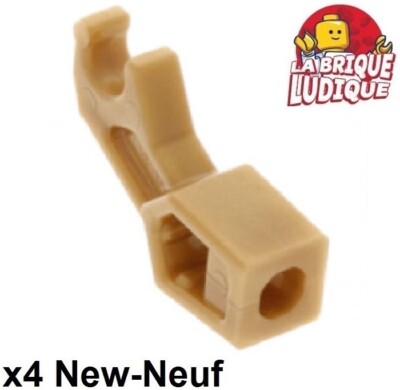 Lego 4x Mechanischer Arm Arm Mechanical Roboter Gold Gold / Pearl Gold 98313 NEU