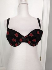 Fredericks Of Hollywood Black Mesh Bra Medium