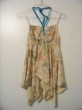 Leo's Women's Gold Dance Top Size Extra Large Good for Halloween Costume Top