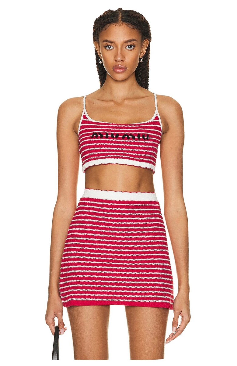 Miu Miu Crop Top and Skirt Size 36 | eBay