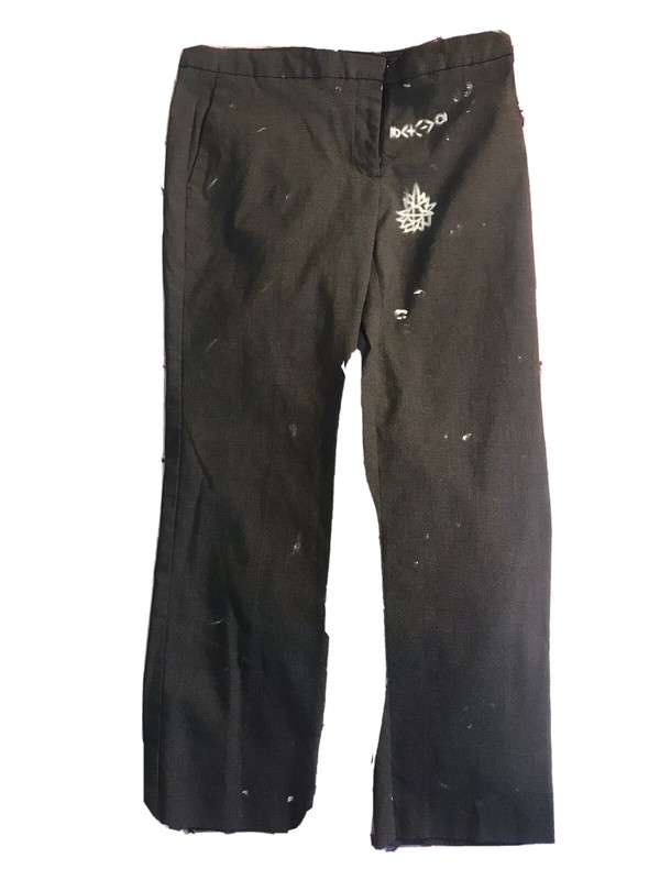 *Absodeitly Custom Marco Serrani Italy Dark Grey Suit Pants Size 10