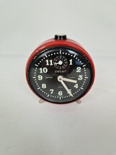 Peter Perfekt Silent Trio Wecker Rot Mechanisch Vintage Retro Uhr Vitage Rarität